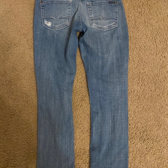 7 for all Mankind straight leg jeans - Picture 3 of 4
